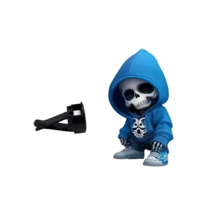 Koel blauw hoodie skelet auto luchtrooster clip aromatherapie ornament voor interieur