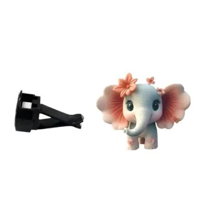 Schattige olifant auto ventilatieclip decoratieve aromatherapie geur accessoire