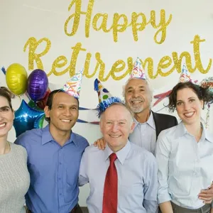 Happy Retirement Party Banner Glitter Paper Bunting Garland Celebration Decorations Party Supplies Background Wall Hanging Decor