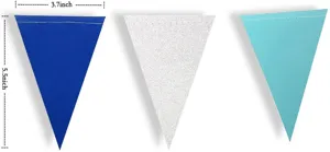 Graduation party triangular pennant flags banner decoration with dimensions 3.7x5.5 inch