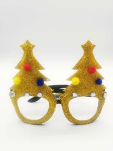 Christmas tree glitter novelty glasses holiday party costume festive eyewear dress up