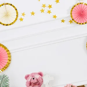 Macaron Birthday Pull Flag Hot Stamping Colorful Happy Birthday Banner Party Decoration Wall Hanging Celebration Supplies