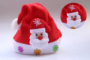 Christmas hat non-woven adult kids cartoon hat Christmas gift performance prop detail