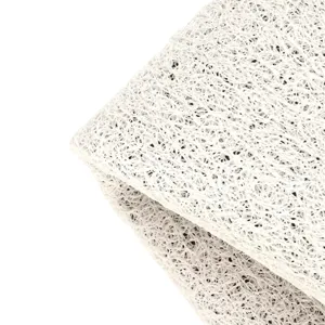 Vintage Style PVC Loop Door Mat Dust Removal Non Slip Welcome Floor Rug For Home Entrance