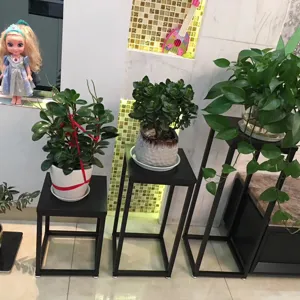 Metal plant stand floor-standing iron flower pot holder for indoor balcony decoration