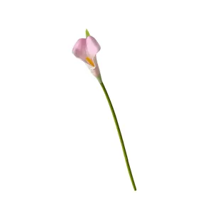 Künstliche PU Calla Lilie Einzelstiel Falsche Blume Rosa Hochzeit Brautstrauß Foto Requisite