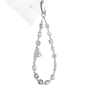 Chaine de telephone en cristal carre de mode haut de gamme perles faites a la main
