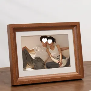 Cornice portafoto in legno massello da tavolo per decorazione domestica 6 7 8 pollici
