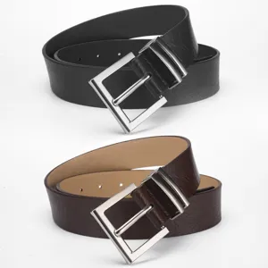 Women's Retro PU Leather Belt With Alloy Pin Buckle Fashion Minimalist Waist Belt For Jeans Dresses