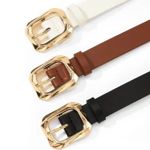 Stylish Women PU Leather Belt Pin Buckle Casual Waist Belt Set for Jeans and Dress