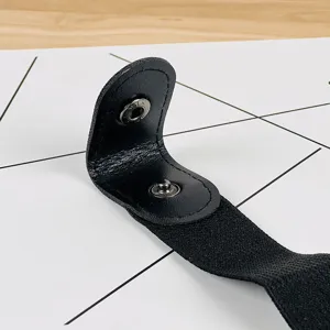 Ceinture élastique réglable avec boutons-pression en métal, ceinture invisible pour jeans.