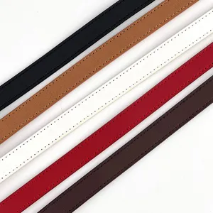 Ceinture fine en cuir pour femme style décontracté sangle multicolore vue principale