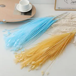 Artificial peacock grass reed flowers for home wedding decoration and floral arrangements.