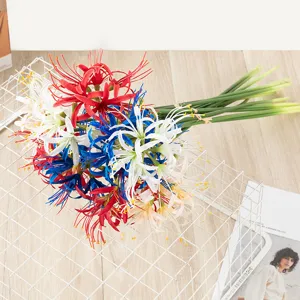 Artificial Spider Lily Silk Flower Simulation Plant For Hanfu Photography Props Wedding And Home Living Room Decor