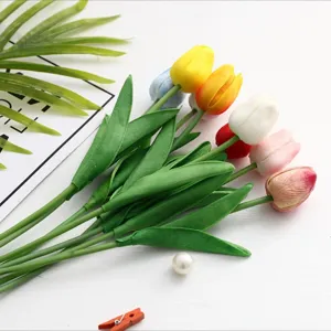 Bouquet de mini tulipes artificielles fleurs fausses déco maison mariage fête photo