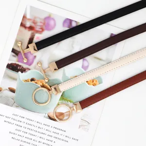 Ceinture fine pour femme ensemble 4 couleurs similicuir robe manteau bracelet décoratif