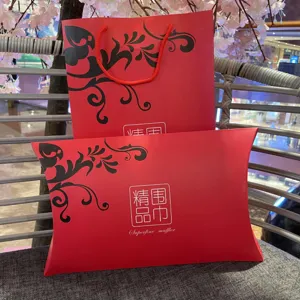 Set di Borse per Confezioni Regalo per Sciarpa Scatola a Cuscino e Borsetta per Accessori di Abbigliamento per Sciarpa Confezione Regalo