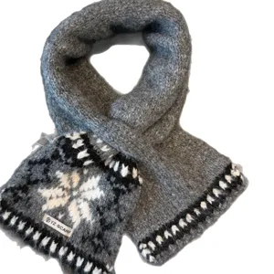 Winter Koreanischer Stil Fair Isle Schneeflocke Kaschmir Mischung Schal Verdickt Warm