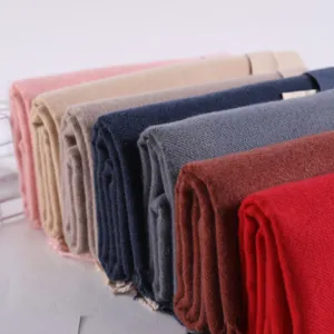 Thick imitation cashmere winter scarf detail, solid color soft cozy warm neck wrap shawl