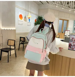 Zaino casual in tela per ragazze adolescenti con grande capacità e davvero bel design.