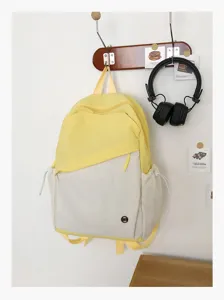 Zaino leggero a contrasto di colore in stile coreano borsa da viaggio e scuola