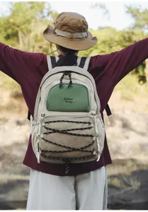 Casual outdoor minimalist backpack for women and students, perfect for travel and daily commuting.