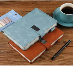 A5 PU leather notebook with magnetic buckle business office diary school stationery supplies