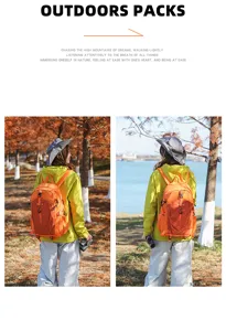 Outdoor large capacity hiking backpack for travel sports trekking lightweight daypack