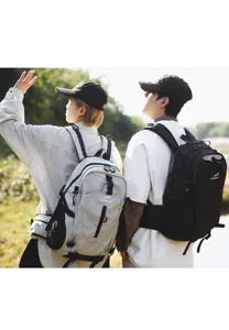 Outdoor large capacity hiking backpack for men and women, lightweight travel daypack.