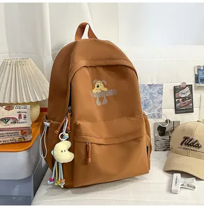 Korean style fashion college backpack large capacity casual travel school bag for students