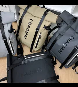 Korean style casual large capacity waterproof backpack for students travel daily sports use 4 colors