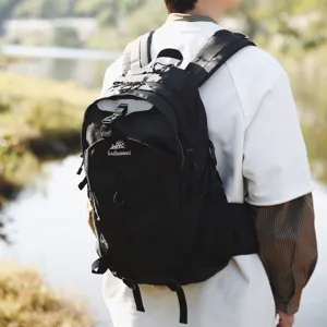 Outdoor waterproof hiking backpack for men and women, large capacity travel daypack.