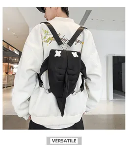 Japanese style cute shark backpack for men and women, casual fashion trendy bag.