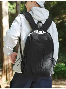 Detailed view of the lightweight waterproof sports backpack with large capacity and durable straps.