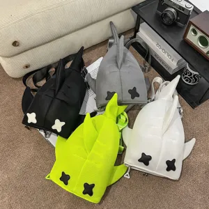 Cute shark shape backpack set of four colors casual shoulder bag stylish daily travel daypack