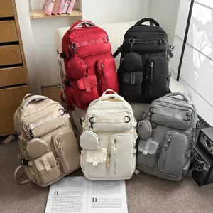Large capacity casual multi-pocket backpack school travel bag for men and women daily