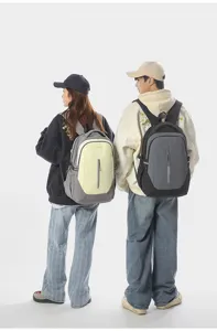 Casual backpack large capacity travel school bag for men and women stylish daily use.