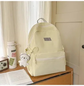 Grote capaciteit minimalistische schoolrugzak voor studenten, stijlvolle dagelijkse casual tas.