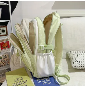 Sac à dos d'école pour fille style japonais, sac de loisirs élégant avec multiples poches