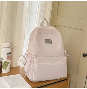 Roze studenten rugzak grote capaciteit casual schooltas voor meisjes dagelijkse college tas