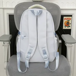 Japanese style minimalist women backpack student school bag versatile casual travel rucksack