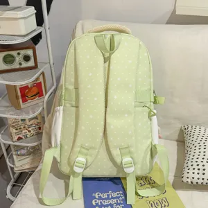 Sac à dos style japonais mignon pour fille motif étoile sac d'école décontracté pour les étudiants
