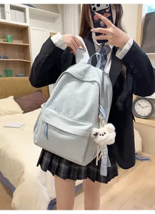 Koreanischer süßer College-Rucksack, leicht, für Schüler, Reise, Freizeit, Schultasche