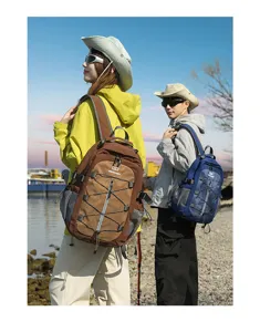 Casual backpack for men and women large capacity hiking sports travel daypack bag.