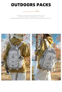 Casual outdoor backpack for hiking, travel and daily use with spacious storage.