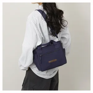 Casual nylon shoulder crossbody bag for women, large capacity minimalist daily commute handbag.