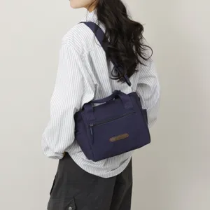 Women Casual Nylon Shoulder Bag Large Capacity Lightweight Commuter Crossbody Handbag Daily Shopping Bag