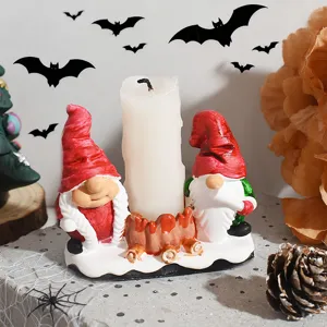 Halloween Wichtel Kerzenhalter Harz Zwerg Teelichtständer feiertag heimdekoration