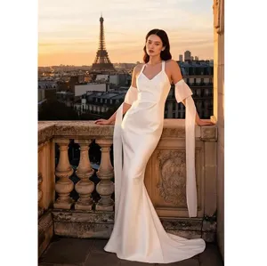 Gothic Chiffon Long Arm Sleeves Flowing Trumpet Sleeve Stage Performance Decorative Costume Women Polyester Accessories