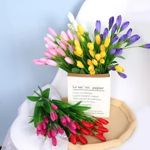 Künstliche Seide Magnolia Blumenstrauß Heimdekoration Fotografie Requisite Realistische Blumenanordnung Falsche Pflanze Ornament Geschenk